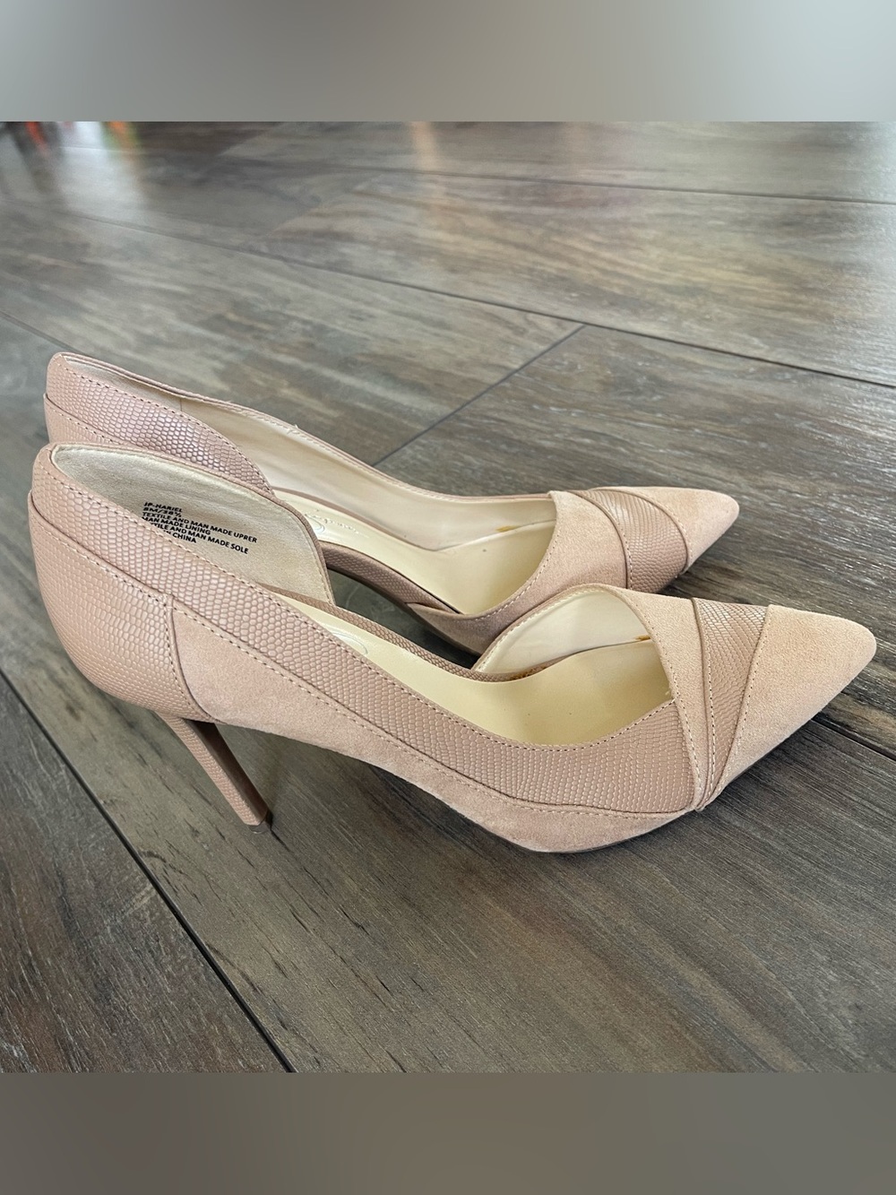 Jessica Simpson Blush Nude Pointed-Toe Stiletto Pumps Women Heels size 8M NEW
